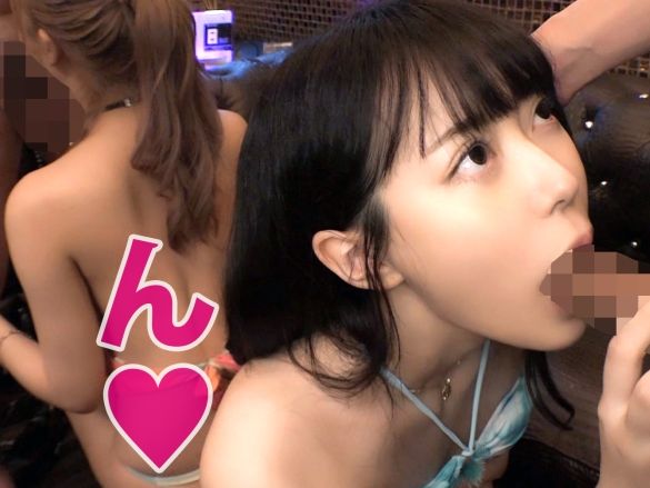 【ギャルと美少女の4P乱交】『ヤバい、気持ち良すぎ！』金髪ギャルと黒髪JDがラブホで大暴走！W生ハメで同時イキまくり、水着美女たちを激しくヤリ倒すエロすぎる夜♥