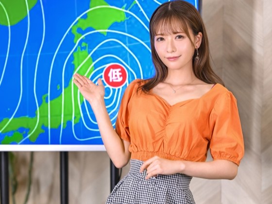 【セクハラ天気予報】『やめて…でも気持ちいい…』スレンダー美女キャスターが上司の肉棒に翻弄！神スタイルボディを舐め回され、仕事中のストレスが快楽に変わる！♡